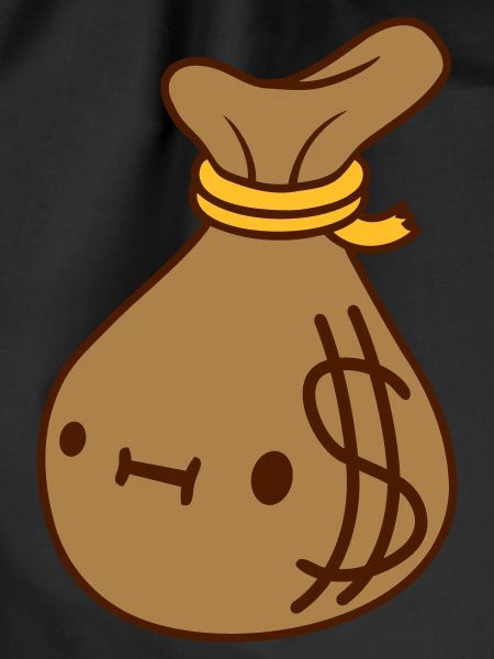 Face Dollar Money Sack