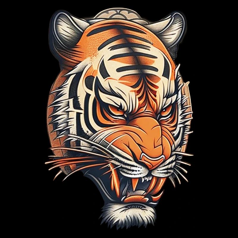 Tiger tattoo Japanese style