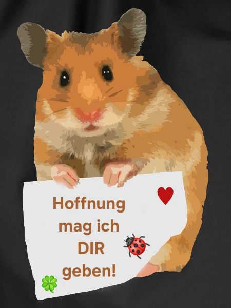 Hamster Zettel Hoffnung Hoffnungsträger