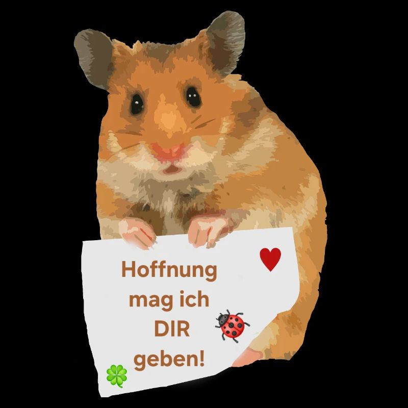 Hamster Zettel Hoffnung Hoffnungsträger