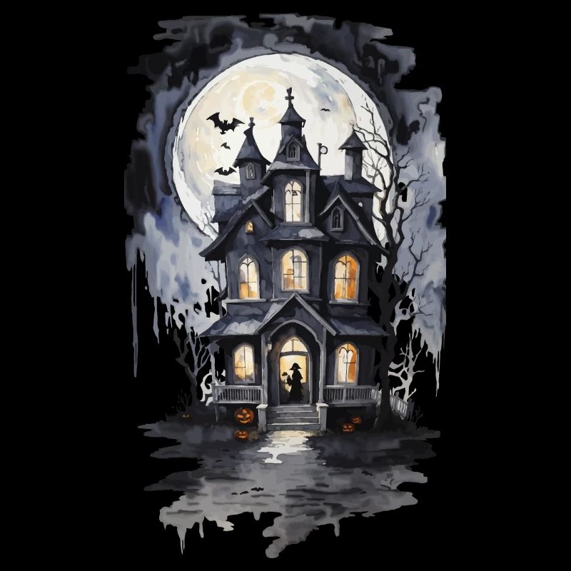 Halloween Witch House Artwork Night Aesthetic