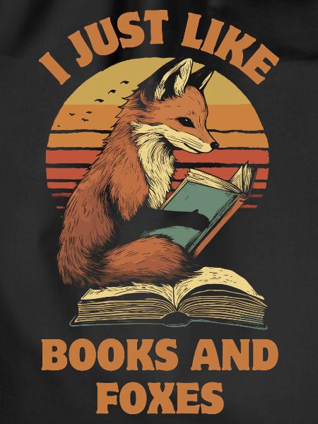 Fox with books
