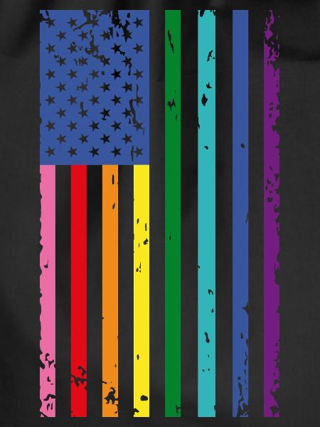 Regenbogen USA Flagge