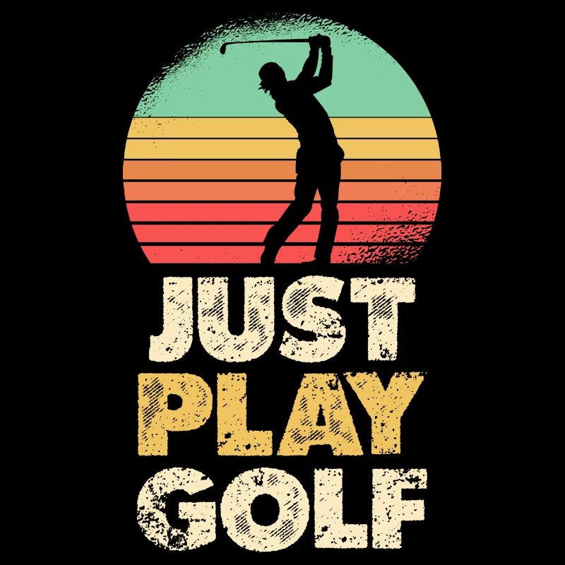 Just Play Golf Retro Sunset