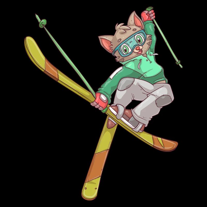 Chat de ski