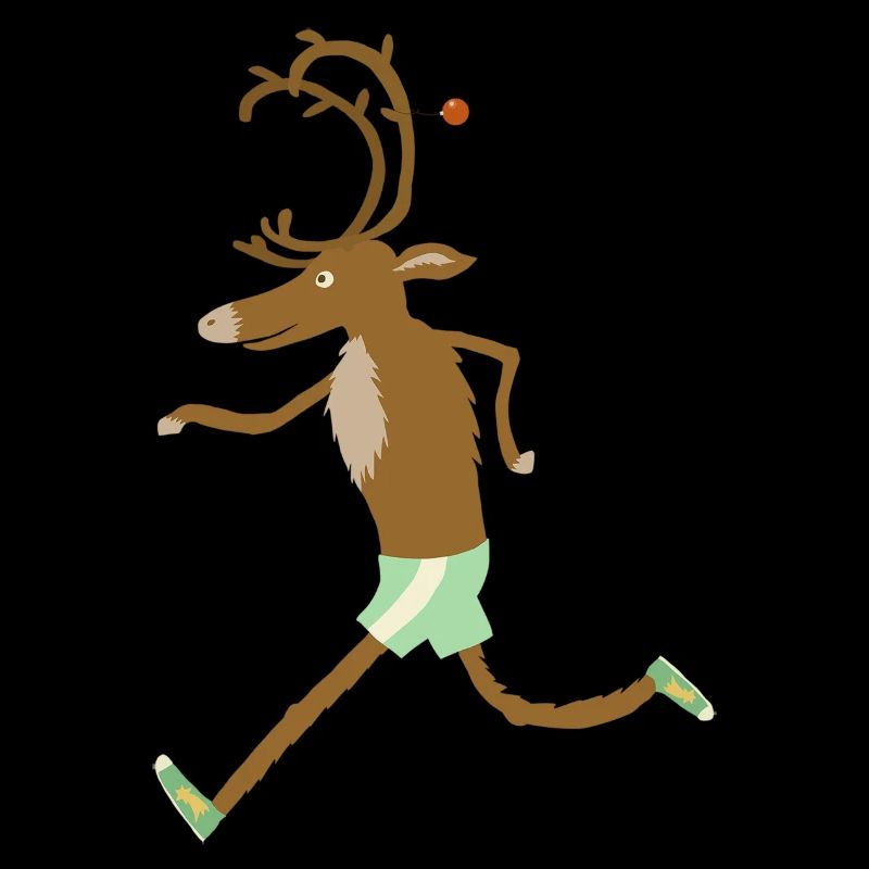 running reindeer