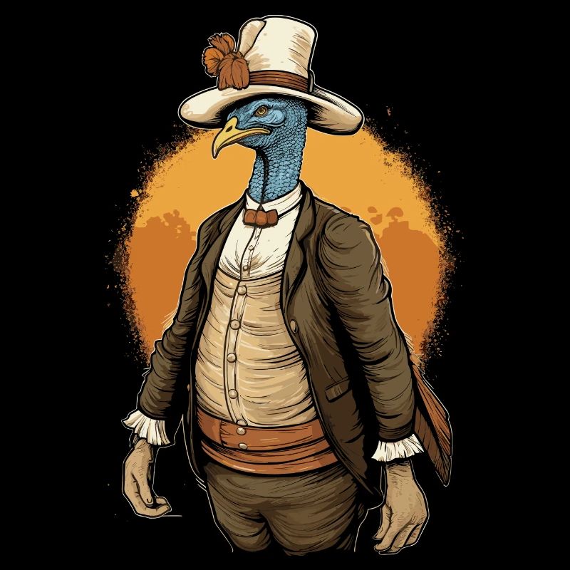 Thanksgiving American Pilgrim Turkey