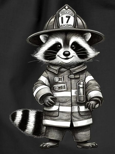 Feuerwehr Waschbär