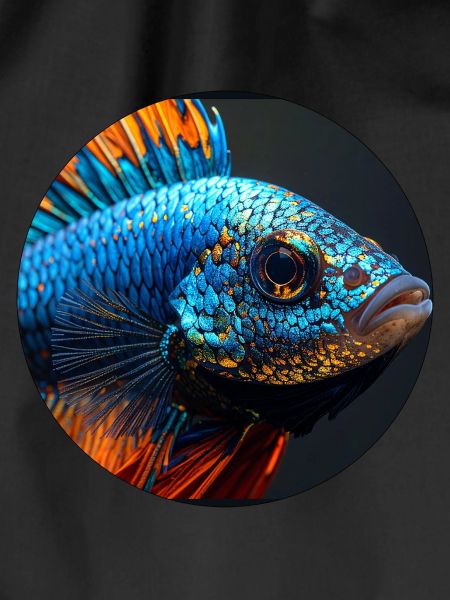 Fisch,bunt,pailletten,glitzer,blau