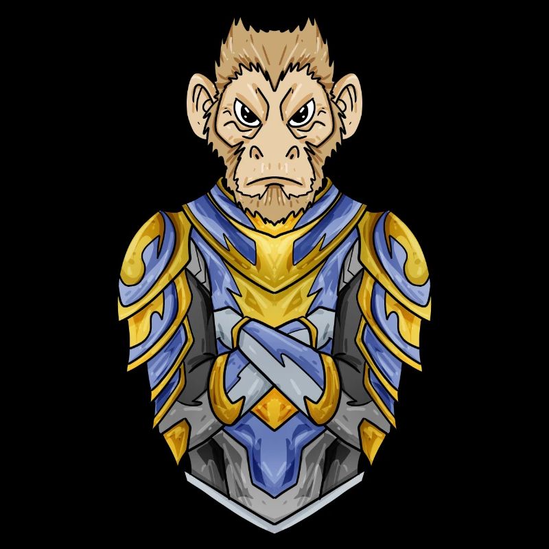 Knight Monkey with Armor Crusader