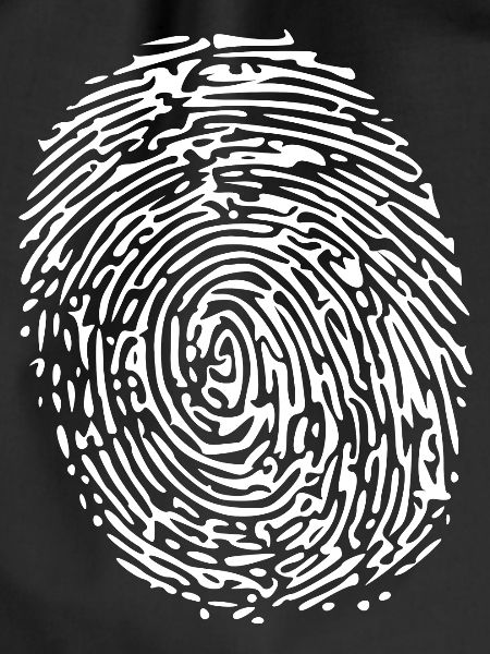 White fingerprint
