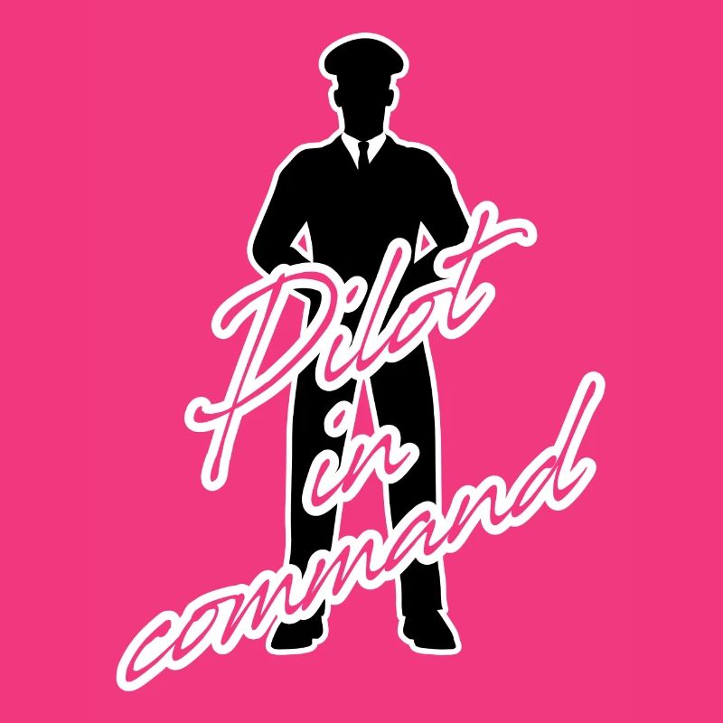 Pilote dans le poste de pilotage de l'avion commandant de bord