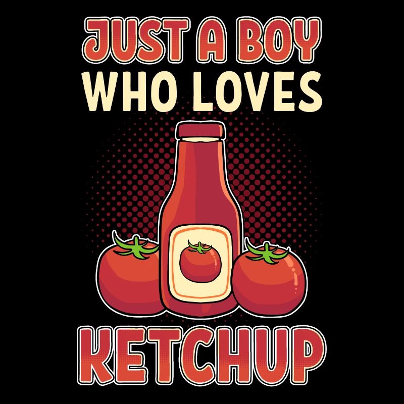 Juste un garçon qui aime le ketchup
