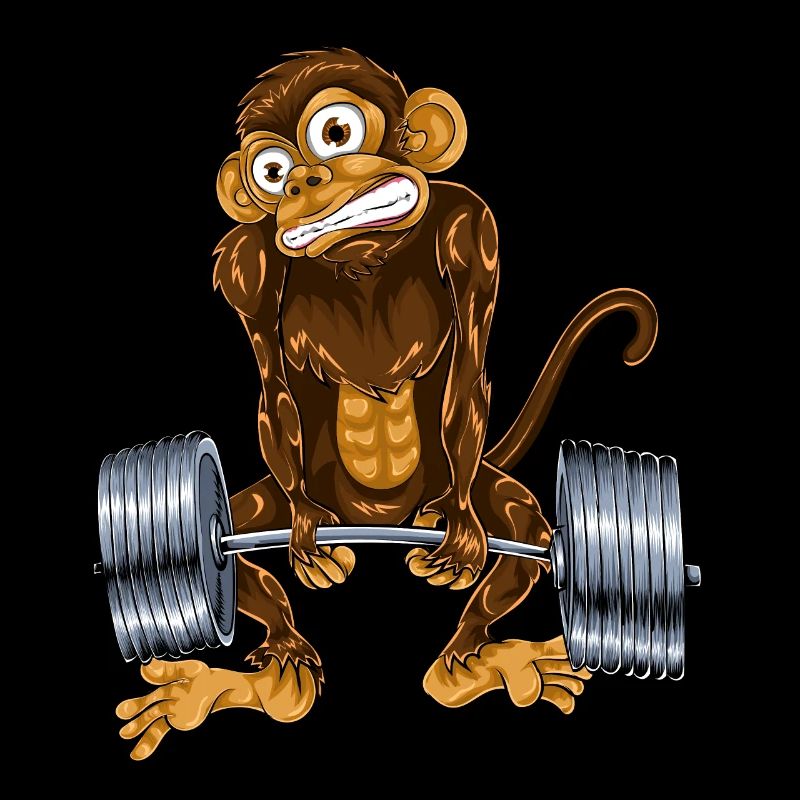 Sport de soulevé de terre de singe