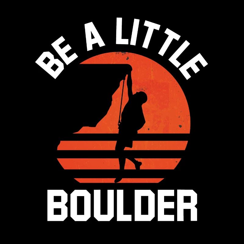 Kletter-Outfits seien ein kleiner Boulderfelsen