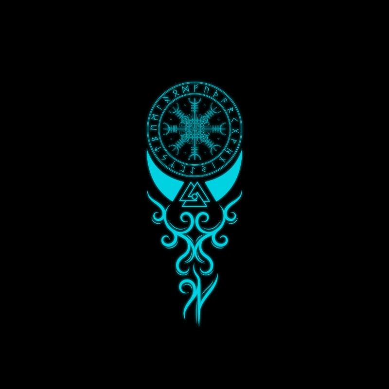 Aegishjalmur runes odin Celtic knots knot gift