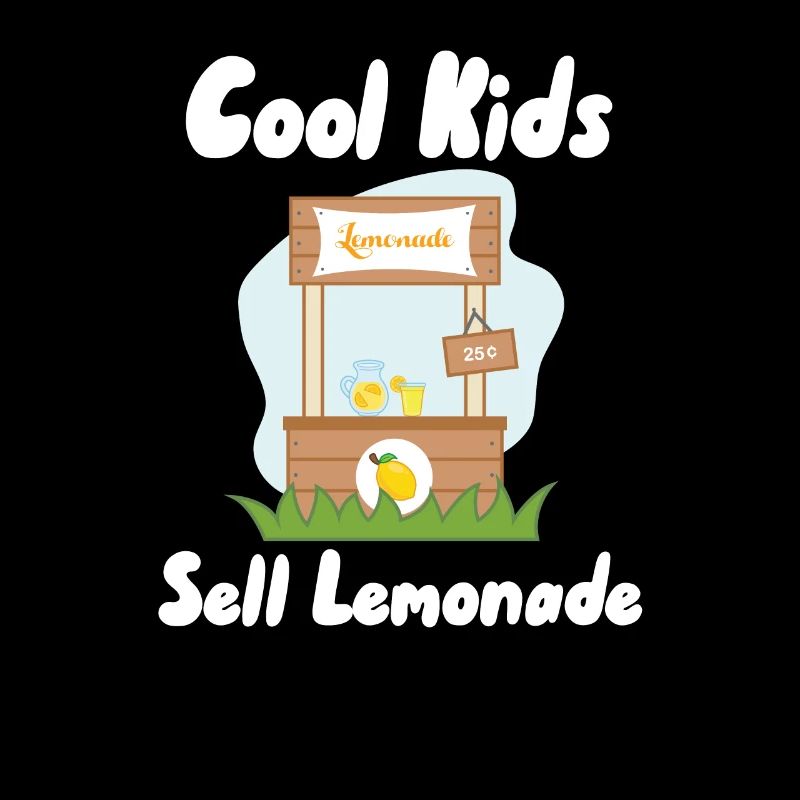 Coole Kinder verkaufen Limonade