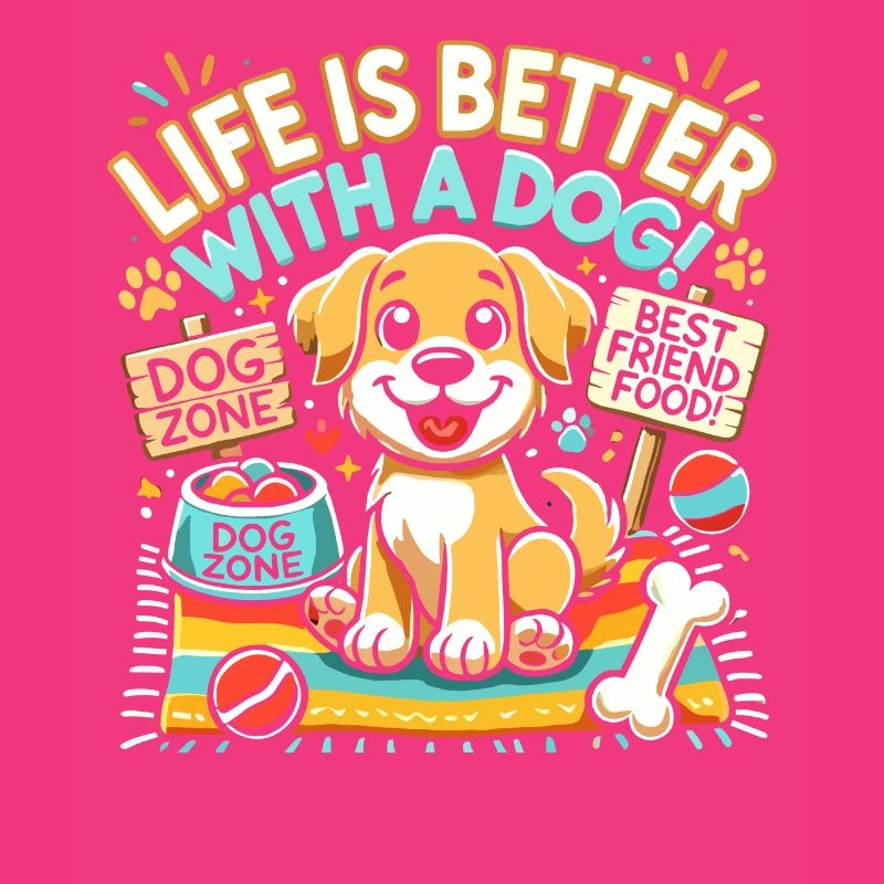 Das Leben ist besser mit einem Hund