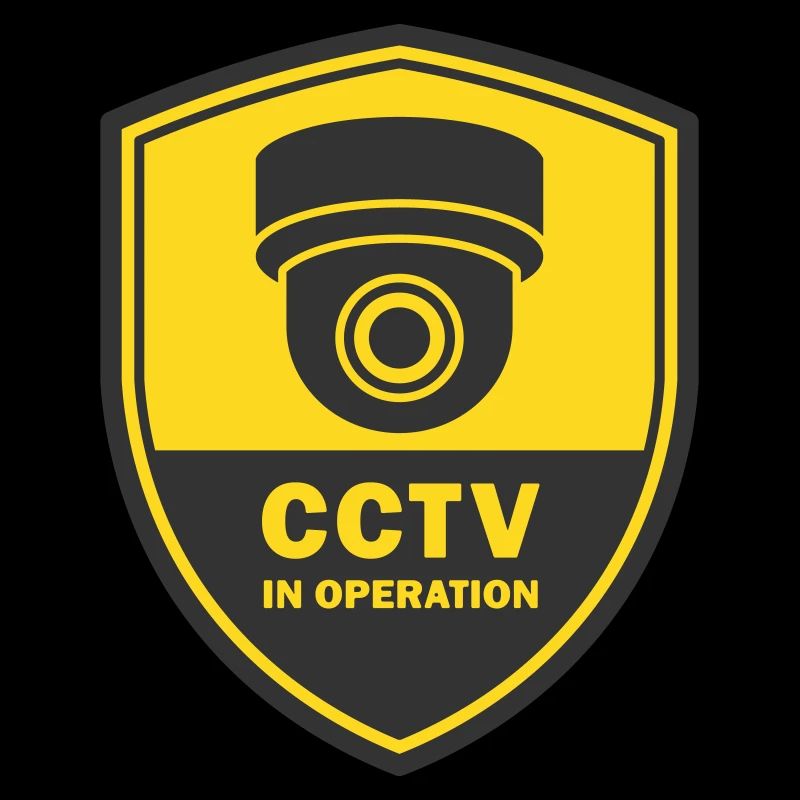 Security cameras in use symbol icon. Fixed CCTV