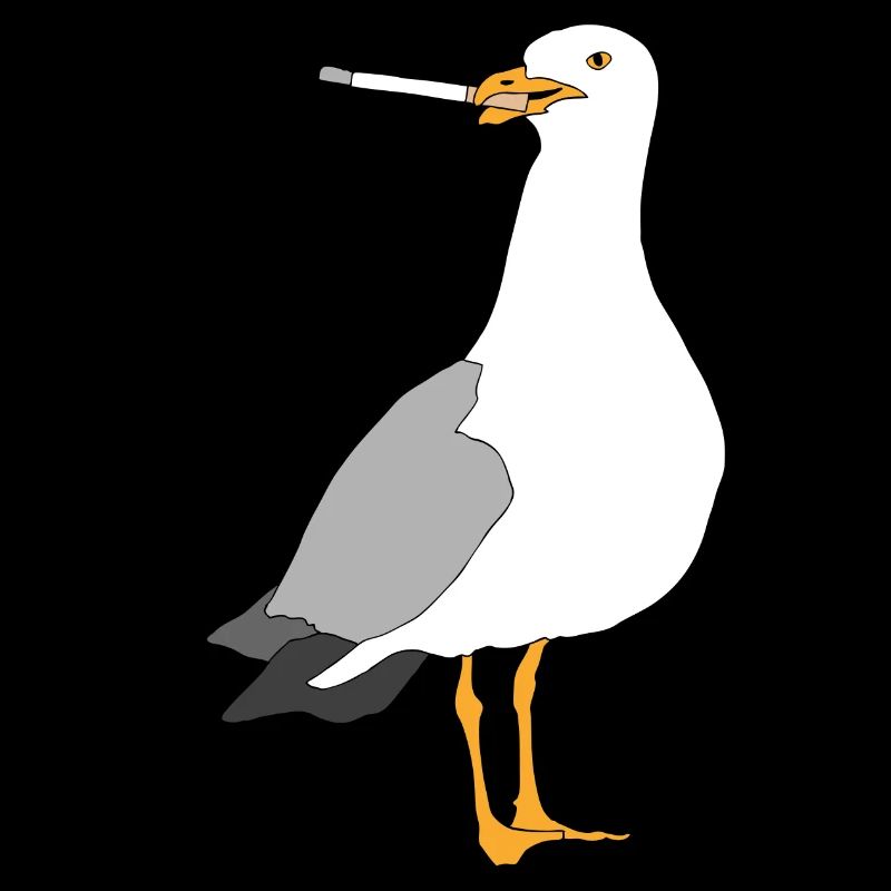 Seagul smoking