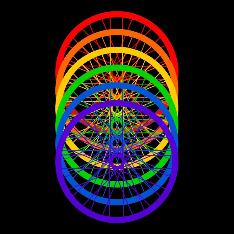 Fahrrad Regenbogen