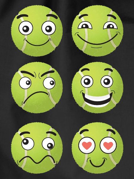 Tennis Comic Faces