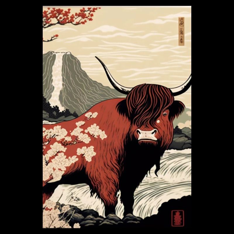 Highland Cattle Ukiyo