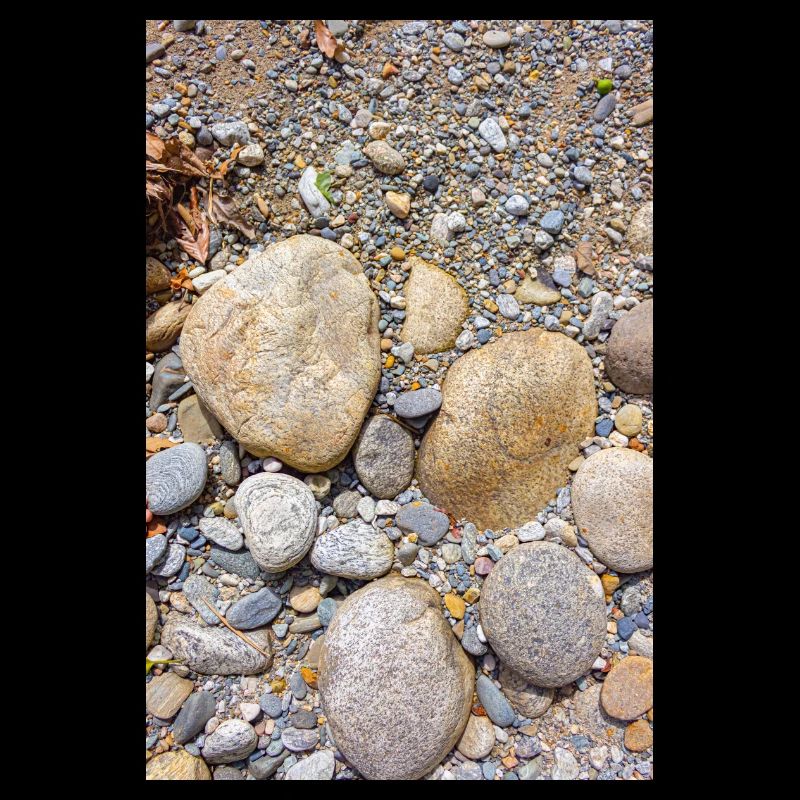 Beach pebbles