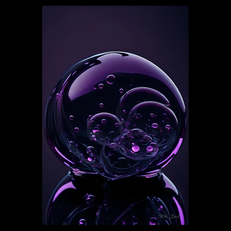 Blasen in einer Blase magenta 2