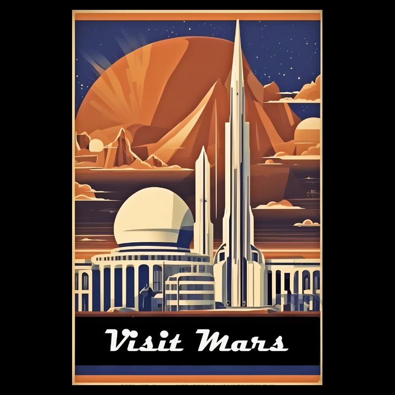 Visit Mars Poster