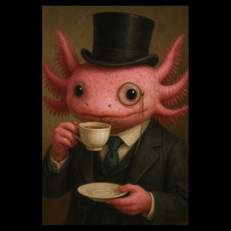 Gentleman Axolotl Tea Time