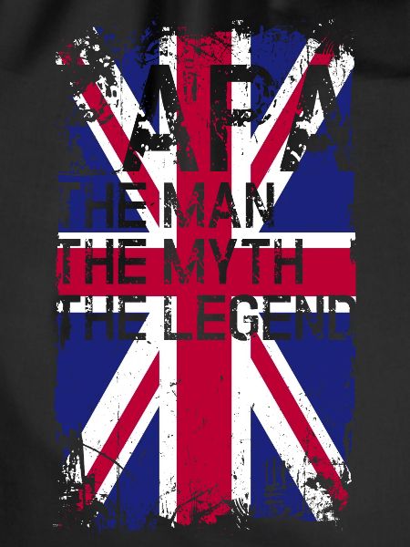 Grunge Union Jack Text Tee