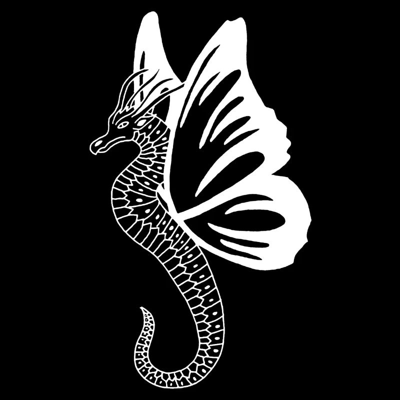 Dragon papillon blanc