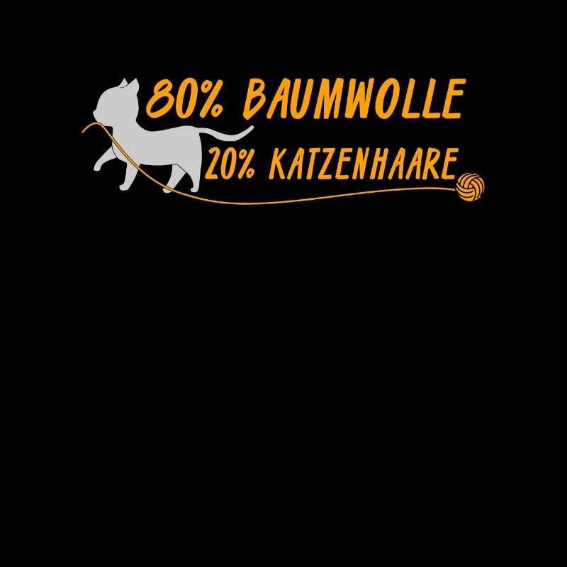 Lustiges süßes Katzen Design 80% 20%