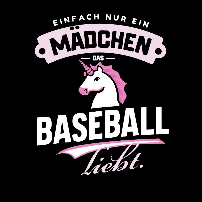 Nur ein Mädchen, das Baseball-Einhorn liebt