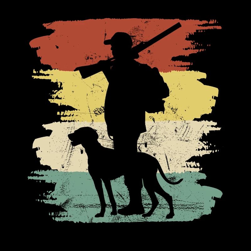 Retro Jagd Hunter Jagd Hund Fan Cool Geschenk