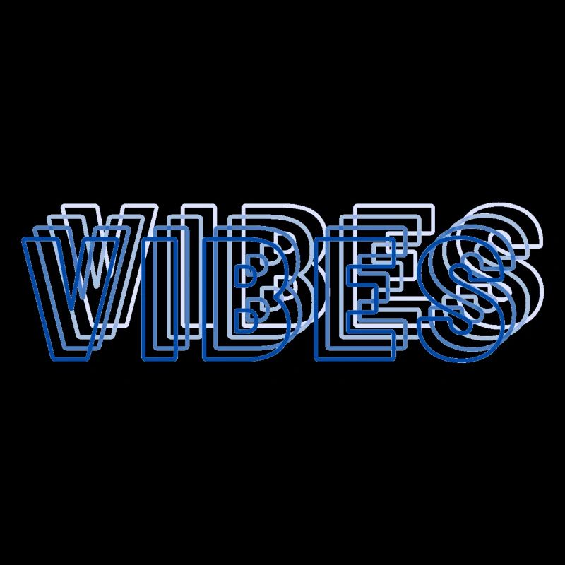 Vibes abstrakt blau