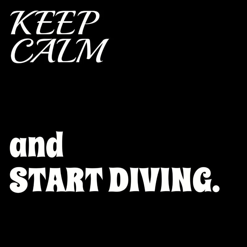 🤿 " "Keep Calm and Start Diving" Shirt 🤿