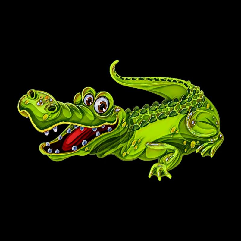 Funny crocodile