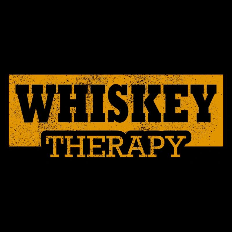Whiskey Therapy Vintage Funny Drinking