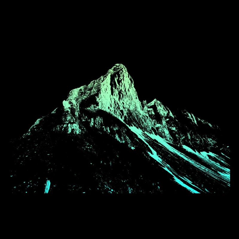 Mountain Course Silhouette