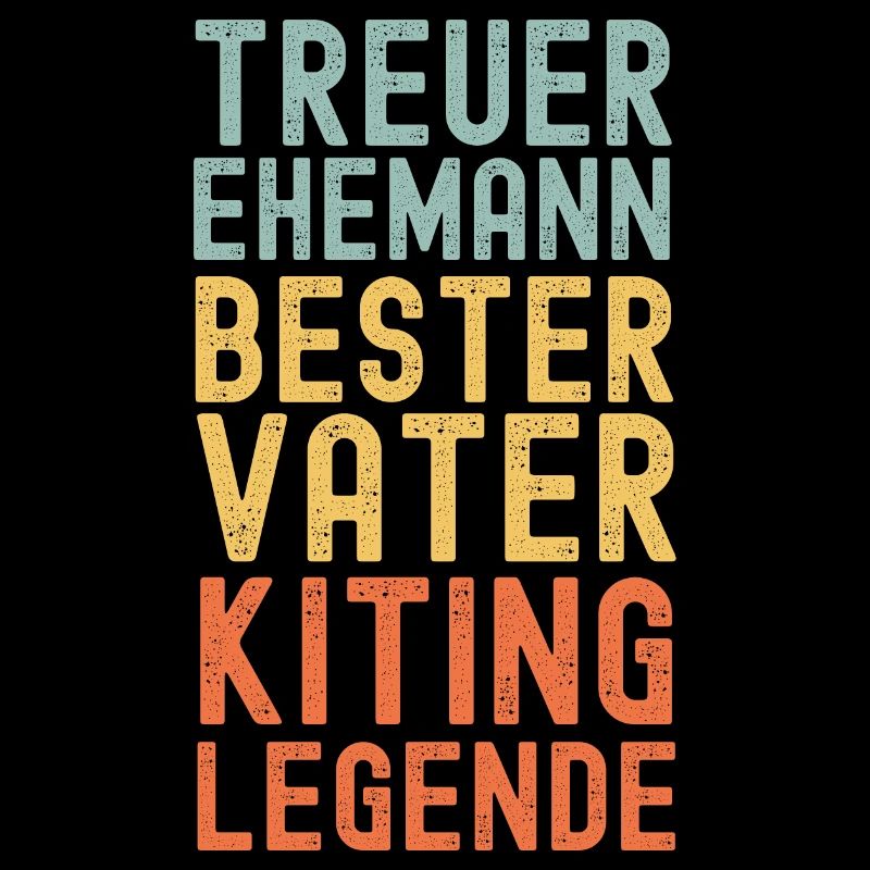 Ehemann Vater Kitesurf Legende Retro Vintage