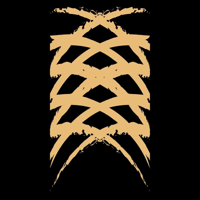 Diamond Art Crossed Pattern Woody Bones