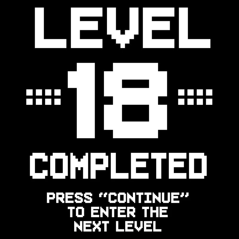 18 Geburtstag Gamer Level 18 Complete