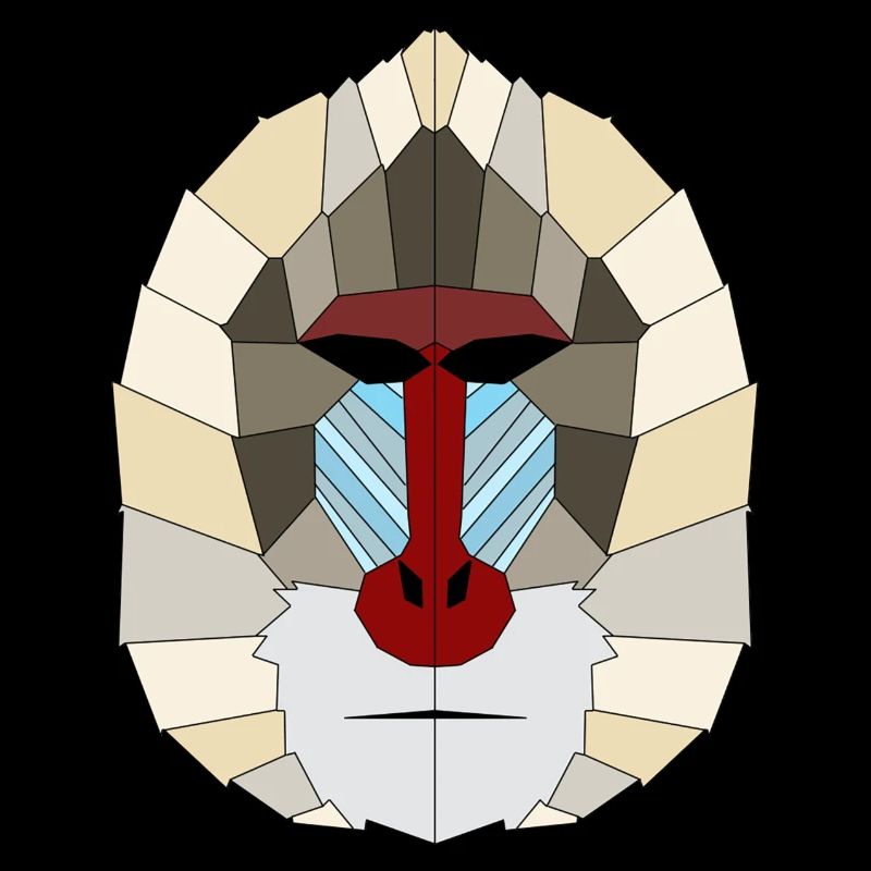 Mandrill geometric