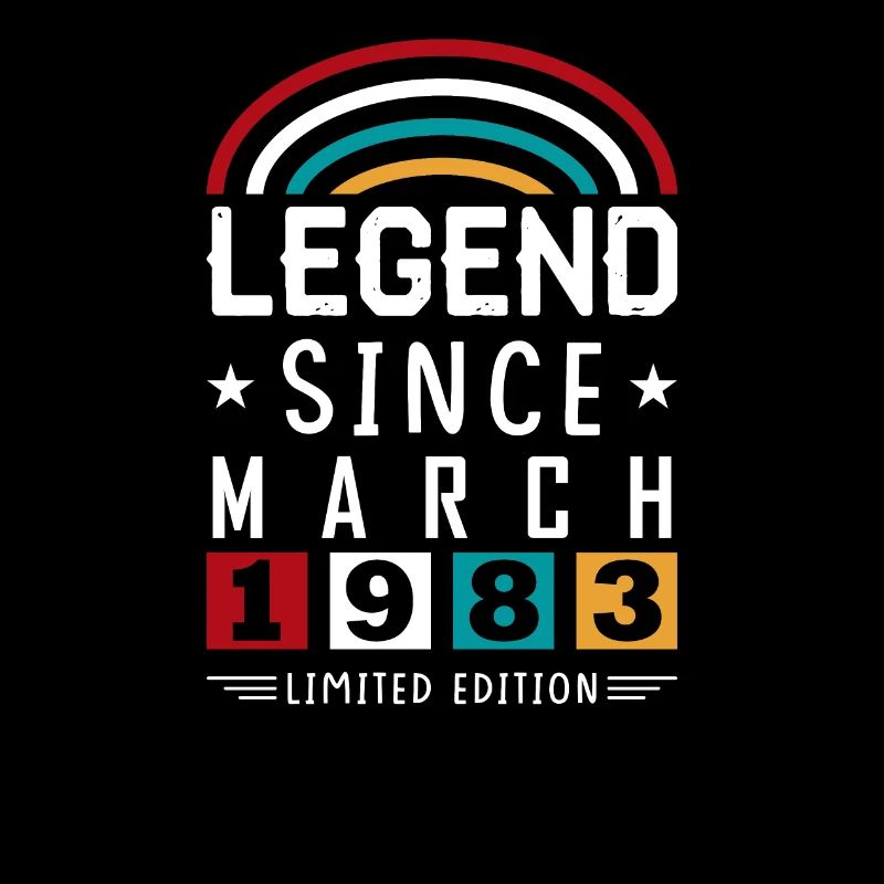 1983 Legend Since Geburtstag Geschenk März