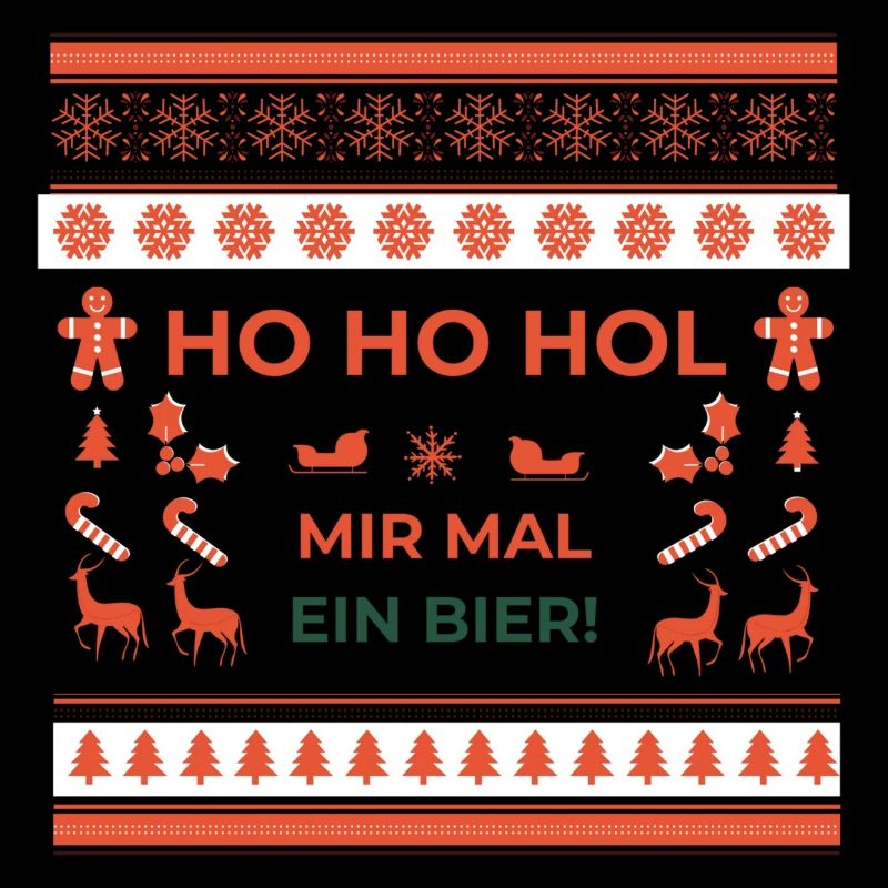 Lustiger Weihnachtspullover - Bier