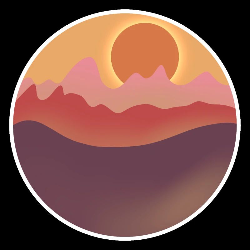 Countryside Sunset Graphik