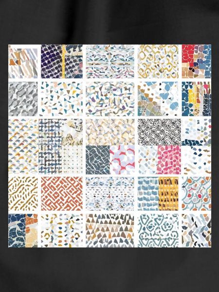 Abstrakte Mosaikmuster-Kunstsammlung
