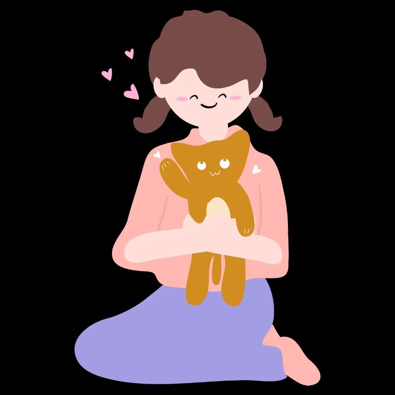 Katze sitzt in menschlicher Handfläche2